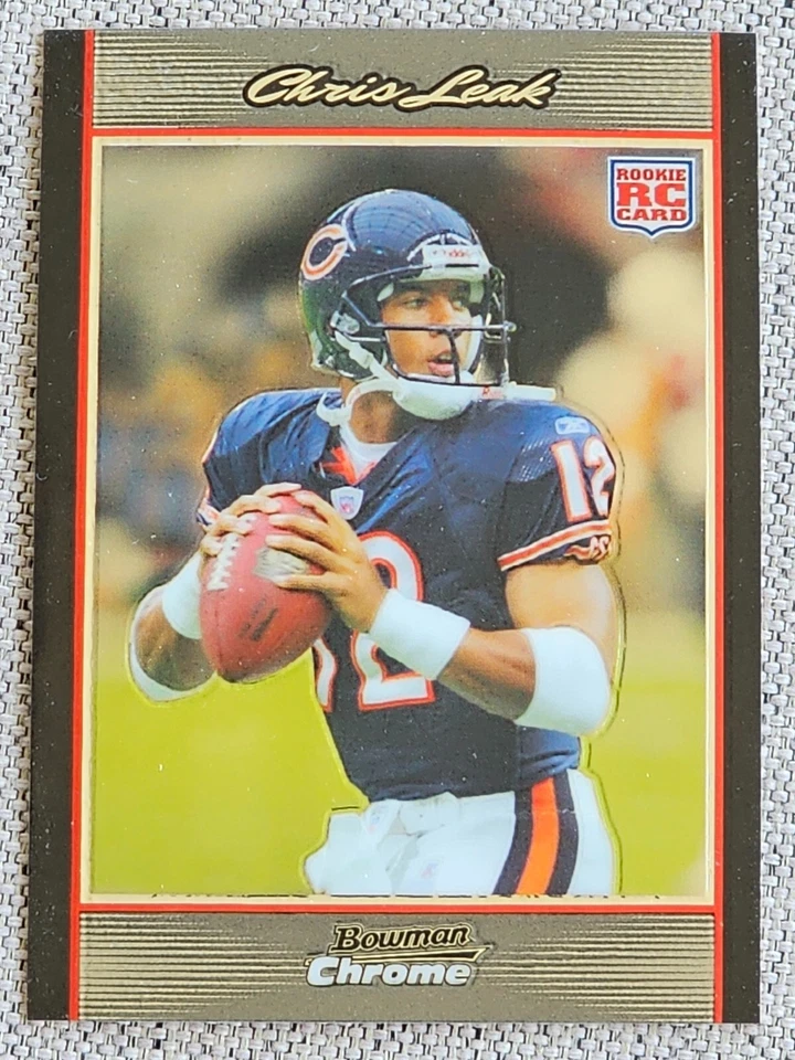 CHRIS LEAK 2007 BOWMAN CHROME ROOKIE FOOTBALL CARD #BC64 FLORIDA GATORS / BEARS - Image 1 of 1