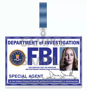 The X-Files revival series - Dana Scully cosplay wallet I.D. Badge - Picture 1 of 2