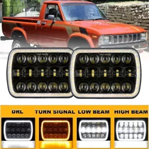 2x 7x6" 5X7" Inch LED Headlights High-Low Beam DRL Lamp For Toyota Pickup Truck - Picture 1 of 12