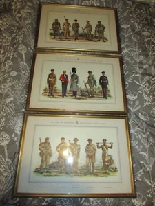 3 x LARGE A. E. Haswell Miller Framed Military Prints 1966 First Grenadier Reg - Picture 1 of 10