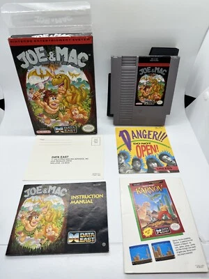 Joe & Mac (Nintendo Entertainment System 1992) NES CIB Complete W/ Inserts Rare! - Image 1 of 4