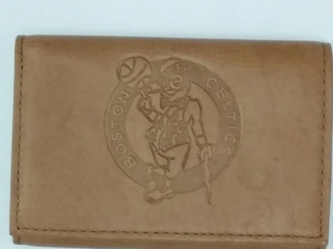 NBA Boston Celtics Tri-Fold Leather Wallet, New Cover