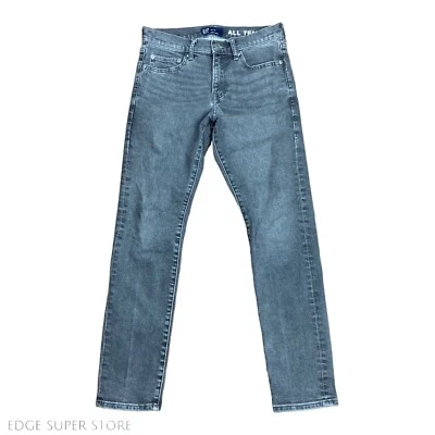 Gap All Temp Light Grey Slim Taper Leg Distressed Denim Jeans Pants Size 29 X 30 - Image 1 of 4
