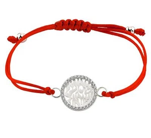 Shema Israel Prayer Bracelet, 925 Silver & Zirconia, Kabbalah Jewelry Evil Eye - Picture 1 of 11