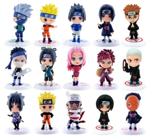 6 Naruto Chibi Figuren Set 7cm Klein Mini Spielzeug Toy Varianten Figur Auswahl - Bild 1 von 4