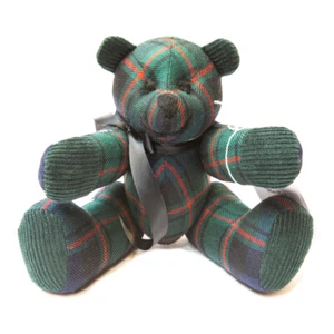 Macrae Chasse Moderne Tartan Collectible Ours Fait Main Très Limité - Picture 1 of 2