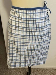 Blau karierter Cherokee Baumwollrock Größe 6 - super Zustand - Bild 1 von 4