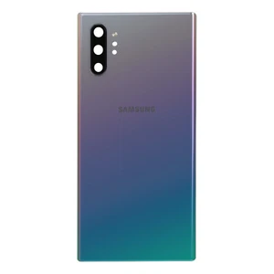 Clappio, Vetro posteriore di ricambio per Samsung Galaxy Note 10 Plus, Argento - Foto 1 di 4