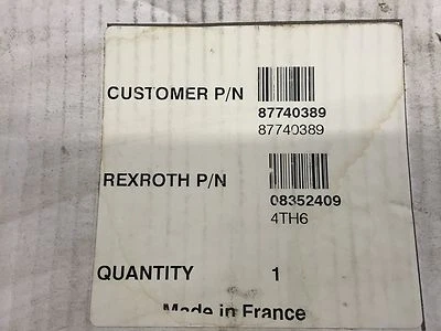 NUEVA válvula Rexroth derecha se adapta a estuche OEM # 87740389 piloto, dirección 4TH6 Foto 1 de 4