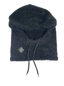 BURTON Black Warm Soft Plush 21333 LYNX HOOD Snowboard Ski Helm 36cm x 48cm - Bild 1 von 7