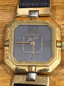Vintage Rare Swiss Jean d'Eve Skeleton Mechanical Ladies Leather Watch - 23mm - Picture 1 of 11