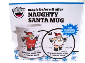 Taza de Papá Noel Travieso... Añadir Traje de Papá Noel Líquido Caliente Desaparece - Nueva en Caja Cerámica 12 OZ - Imagen 1 de 1