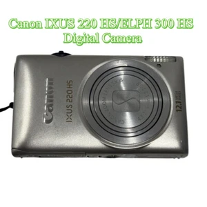 Canon IXUS 220 HS/ELPH 300 HS Digital Camera Exposure Compensation Silver Color - Picture 1 of 12
