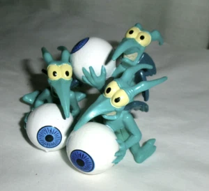 Vintage 1997 McDonalds Disney Hercules Panic Eyeball Figur 3 Stück - Bild 1 von 3