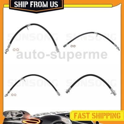 Manguera de freno delantera trasera 4x para Toyota Camry 1992 1993 1994 2,2 L Foto 1 de 4