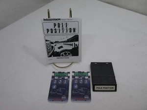 Pole Position (Intellivision, 1988) with manual and Handmaid overlays - Picture 1 of 15