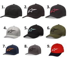 A selection of Alpinestars Ageless Flexfit Caps in various colours