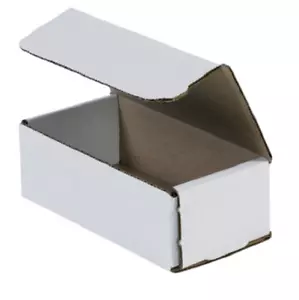 350 Pack 6x3x2 White Corrugated Shipping Mailer Packing Box Boxes 6" x 3" x 2" - Picture 1 of 5