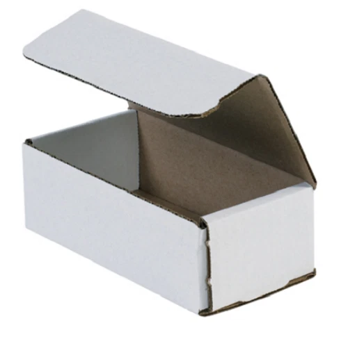 200 Pack 6x3x2 White Corrugated Shipping Mailer Packing Box Boxes 6" x 3" x 2" - Image 1 of 4