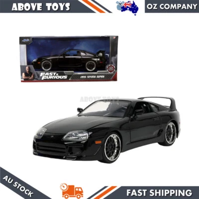 Jada 1:24 Scale Fast & Furious 5 1995 Toyota Supra Diecast Black Car Model - Image 1 of 4