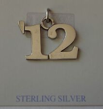 2012 year sterling silver charm .925 x 1 Years Birthday Graduation charms CF5712