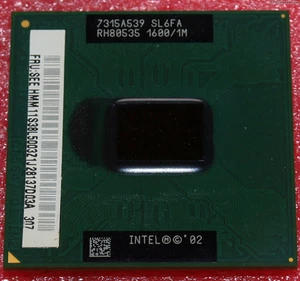 Intel Pentium M, Socket 479, FSB 400, 1.6 GHz, 1 MB L2, Banias, SL6FA, NEUWARE - Picture 1 of 1