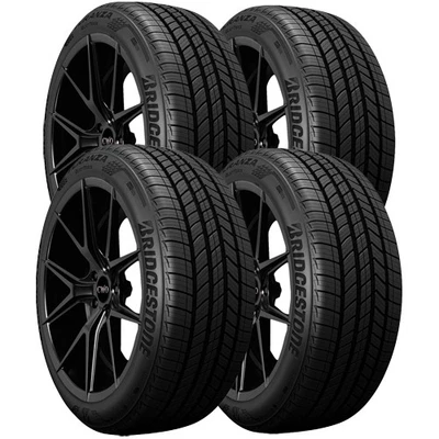 (QTY 4) 225/60R16 Bridgestone Turanza Quiet Track 98H SL Black Wall Tires - Imagem 1 de 4