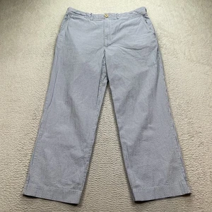 Polo Ralph Lauren Seersucker Chino Pants Mens 36x32 (Fits 36X27) READ ALTERED - Picture 1 of 11