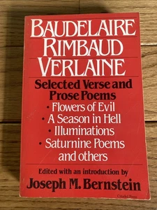 Baudelaire Rimbaud Verlaine Verse & Prose Poems by Bernstein PB - Picture 1 of 17