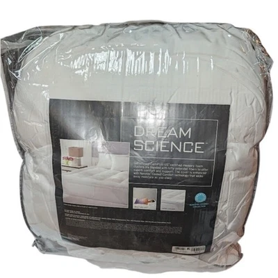 Dream Science Martha Stewart Gel Infused Memory Foam Full Bed White Mattress Pad - Image 1 of 4