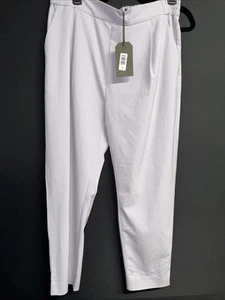 ALLSAINTS Aleida Tri Pantalone Pantalone Donna 8 Lady Lilla Elastico Vita Nuovo con etichette - Foto 1 di 4