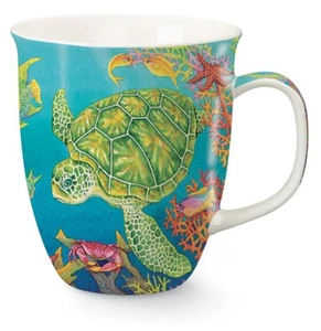 Swimming Sea Turtle Coffee or Tea Ceramic Mug - Picture 1 of 1