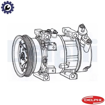 COMPRESSOR AIR CONDITIONING CS20533 FOR RENAULT LOGAN/EXPRESS TONDAR/90  DACIA - Image 1 of 4