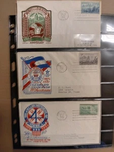 US FDC's...Sc #1000, 1001 & 1003....1951/52...L.W. STAEHLE/CACHETCRAFT Cachets - Picture 1 of 1