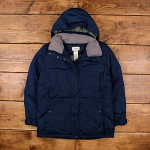 Vintage L.L.Bean Outdoorjacke M 80er Daunenparka blau - Bild 1 von 8