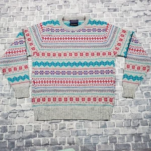Vtg Pendleton Wool Sweater Mens Small Country Traditionals Fair Isle Christmas - Picture 1 of 10
