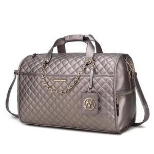 MKF Collection Duffle Bag for Women Vegan Leather Large Cute Weekender Carry ... - Picture 1 of 7