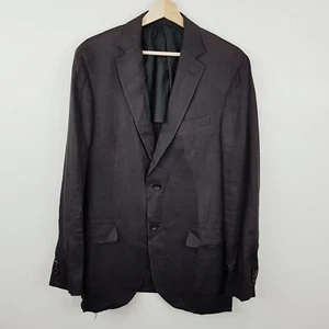 Z ZEGNA / Ermenegildo Zegna Mens Size 48 R Linen Blend Blazer Jacket - Picture 1 of 8