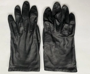 Miss Aris Damen Nylon Fahrhandschuhe - 6 1/2 - Silky Antron gefüttert - schwarz - Vintage - Bild 1 von 9