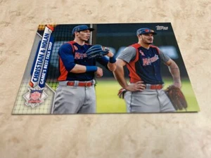 Tarjeta de lista de verificación Christian Yelich Christian & Nolan Topps Series 1 2020 #160 - Imagen 1 de 3