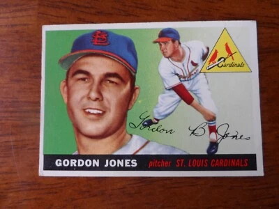 1955 TOPPS BASEBALL #78 GORDON JONES ST LOUIS CARDINALS EX Q-336 - Image 1 of 2