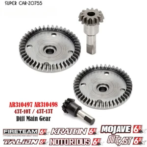 AR310497 AR310498 Diff/Entrada Engranaje Principal Para RC ARRMA1/7 Mojave 1/8Kraton Outcast - Imagen 1 de 21