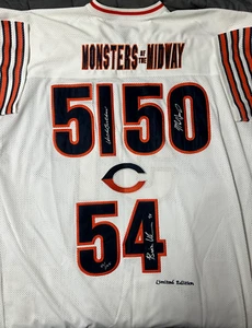 Camiseta firmada por Urlacher de los Monstruos del Medio Camino de la NFL Dick Butkus, Singletary Talla:56 - Imagen 1 de 20