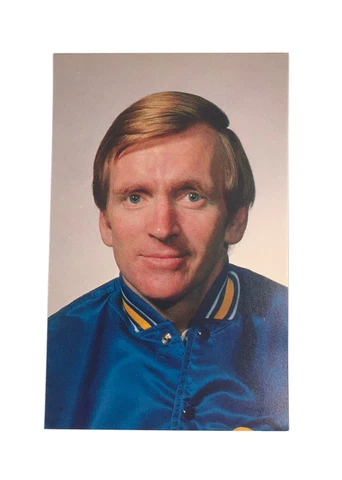 Vintage Saint Louis Blues Hockey Post Card - Red Berenson Assistant Coach - 70s Cover