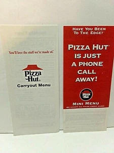 2 Vintage Pizza Hut Carry-Out Mini Menus From 1996 & 1997 New Old Stock - Picture 1 of 12