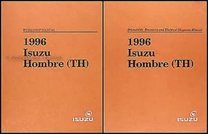 1996 Isuzu Hombre Originales Tienda Manual 2 Volume Juego Reparar Servicio Books - Imagen 1 de 2