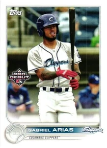 2022 TOPPS PRO DEBUT GABRIEL ARIAS #PD-142 RC ROOKIE BASEBALL CARD - Picture 1 of 2