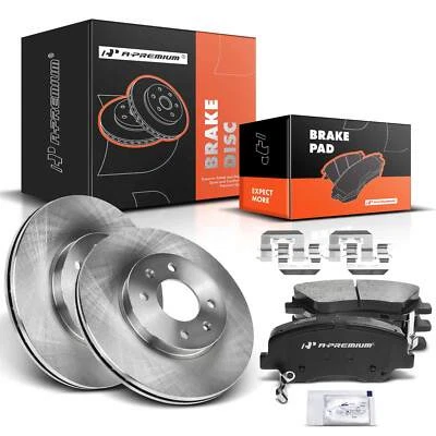 Rotores y pastillas de freno de disco delanteros A-Premium para Hyundai Accent Kia Rio 2012-2017 Foto 1 de 4