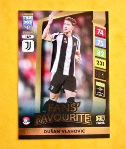 DUSAN VLAHOVIC / FANS' FAVOURITE / JUVENTUS / FIFA 365 ADRENALYN XL 2025 /PANINI - Imagen 1 de 2