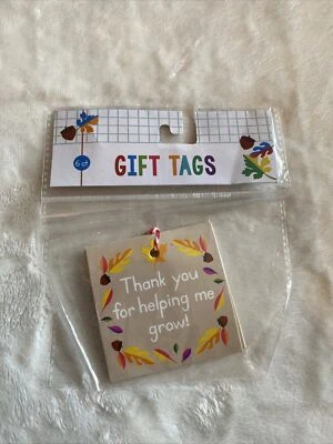 Etiquetas de regalo que incluyen 17,5 pies panaderos cordel suministros para maestros 6ct (etiquetas de agradecimiento) Foto 1 de 2